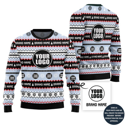 Epic Custom Logo Ugly Christmas Sweater For Brand