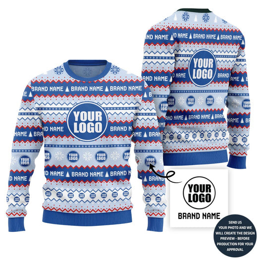 Epic Custom Logo Ugly Christmas Sweater For Brand