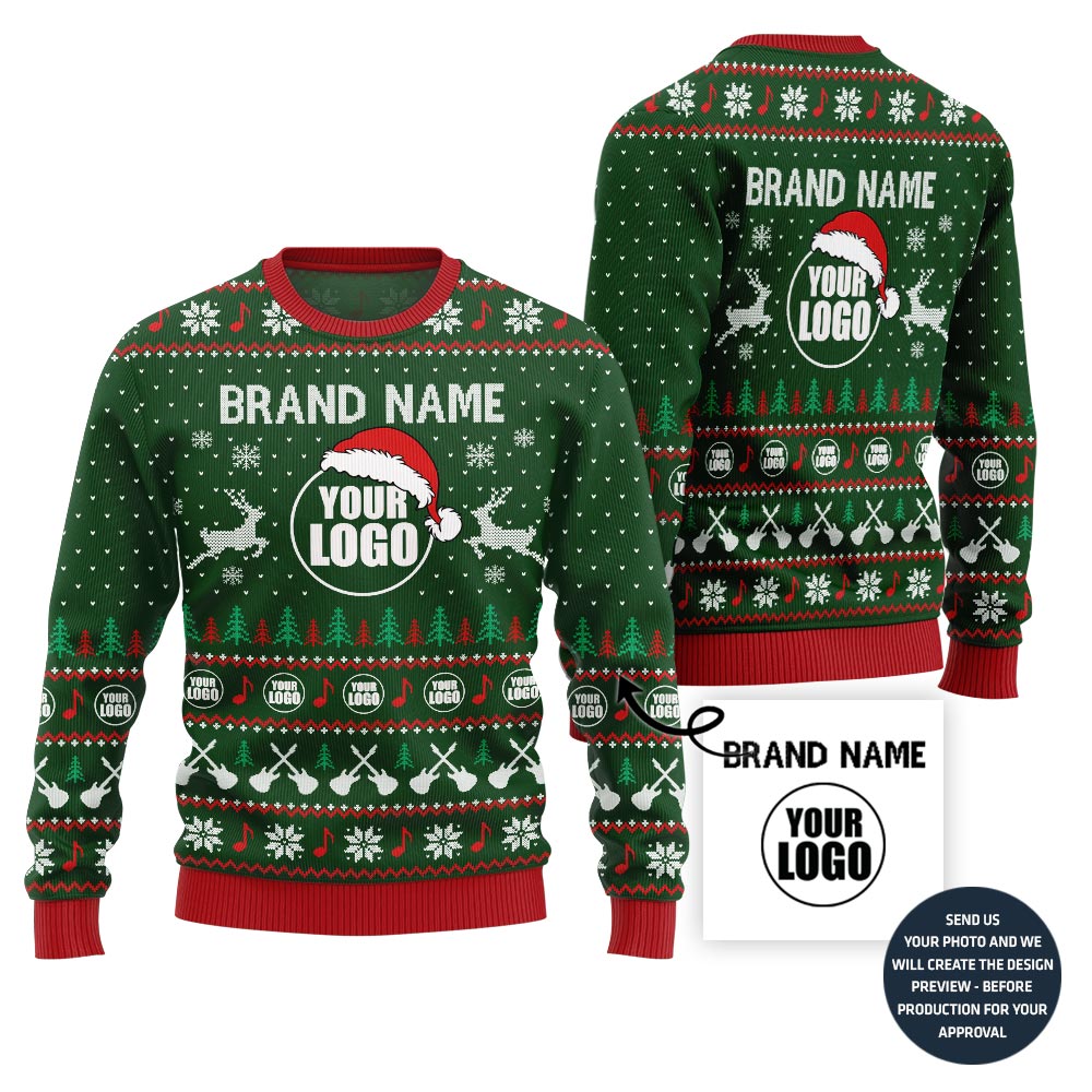 Epic Music Custom Logo Ugly Christmas Sweater