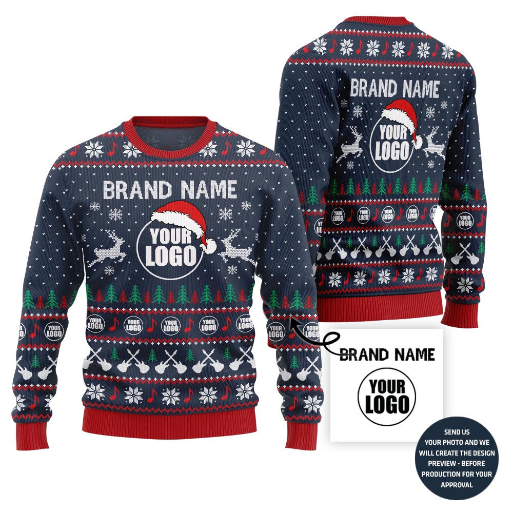Epic Music Custom Logo Ugly Christmas Sweater