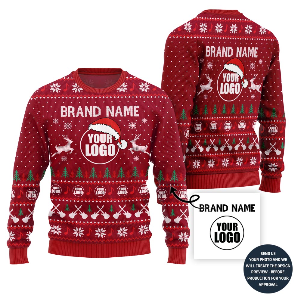 Epic Music Custom Logo Ugly Christmas Sweater