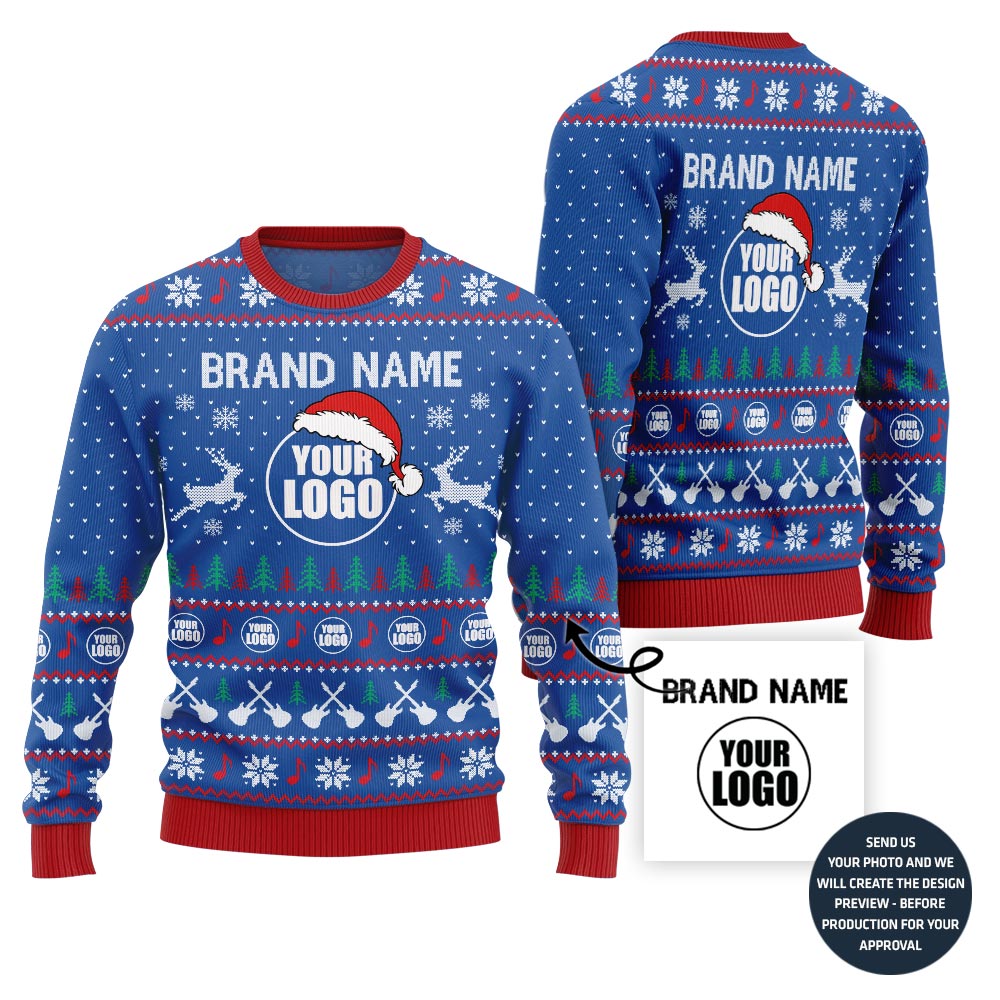 Epic Music Custom Logo Ugly Christmas Sweater