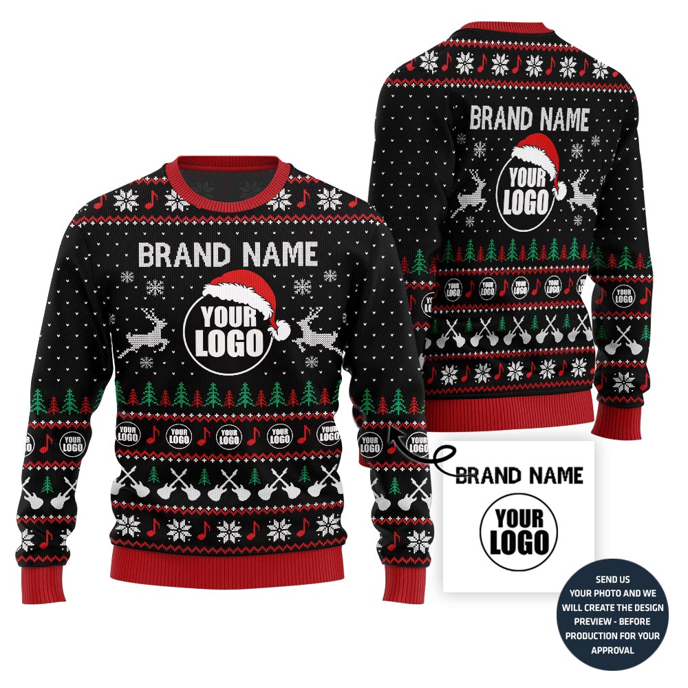 Epic Music Custom Logo Ugly Christmas Sweater