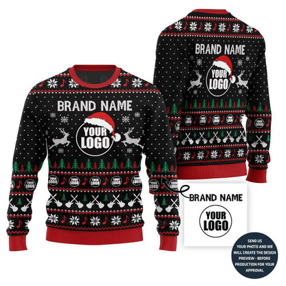 Epic Music Custom Logo Ugly Christmas Sweater
