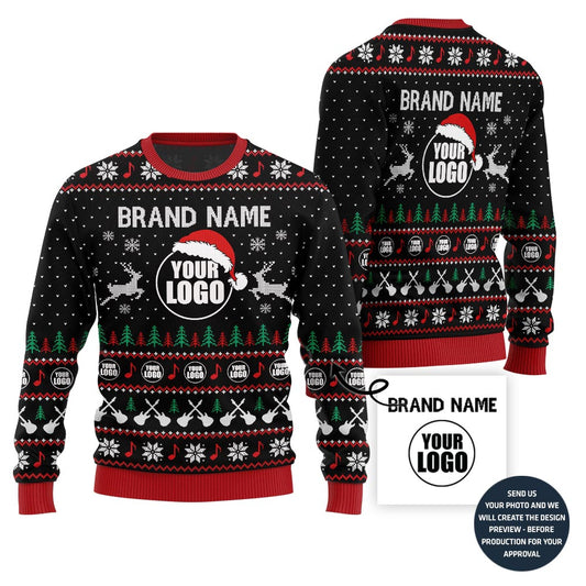 Epic Music Custom Logo Ugly Christmas Sweater