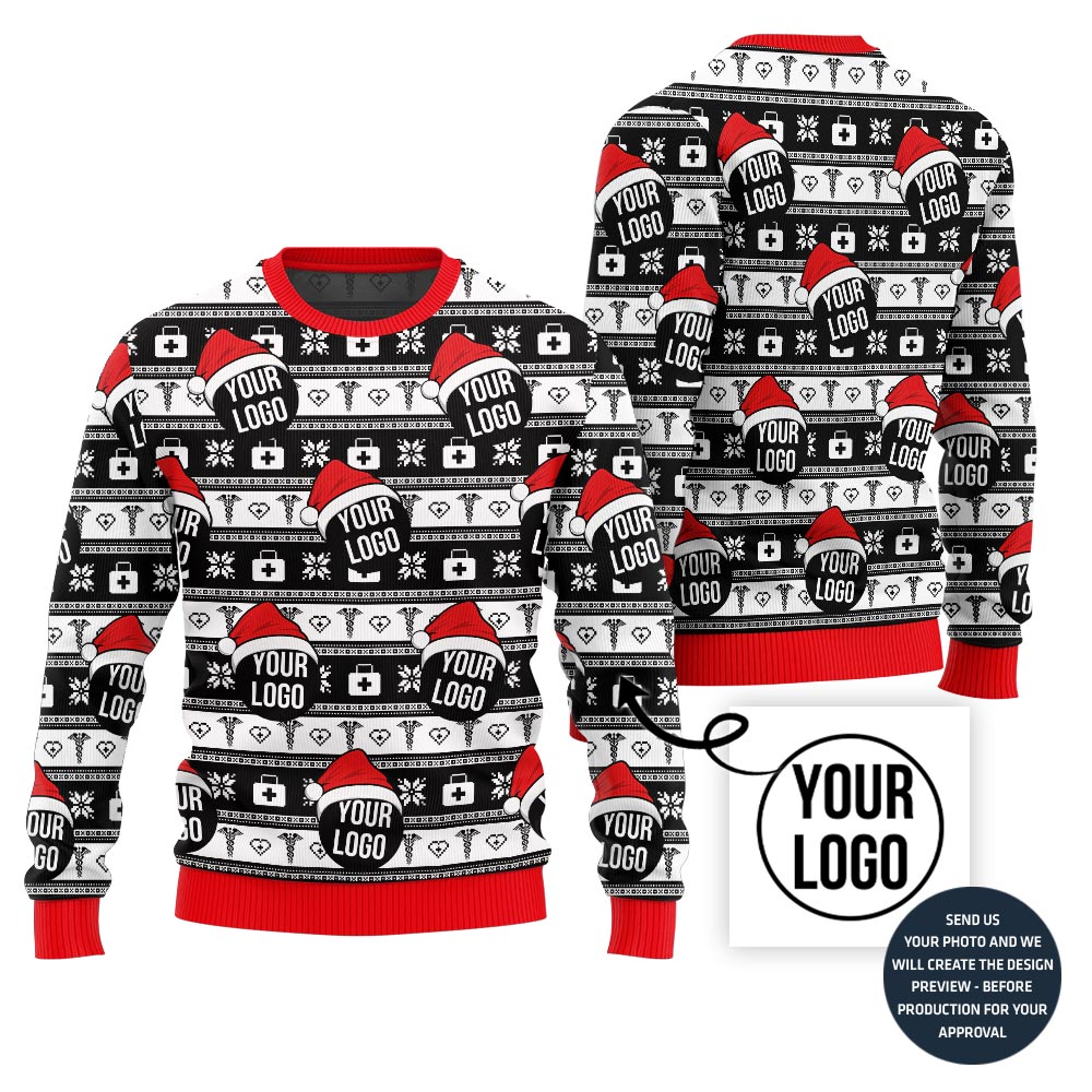 Epic Nurse Logo Custom Ugly Christmas Sweater