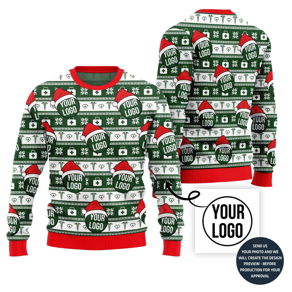 Epic Nurse Logo Custom Ugly Christmas Sweater