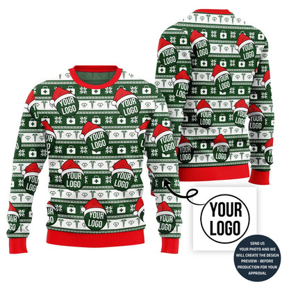 Epic Nurse Logo Custom Ugly Christmas Sweater