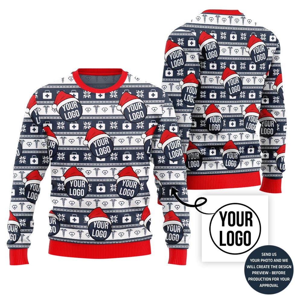 Epic Nurse Logo Custom Ugly Christmas Sweater