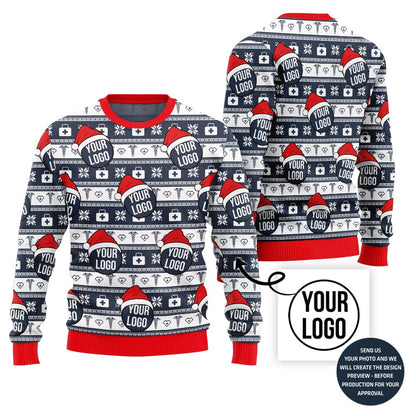 Epic Nurse Logo Custom Ugly Christmas Sweater