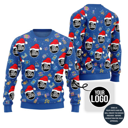 Epic Personalized Music Band Logo Ugly Xmas Sweater