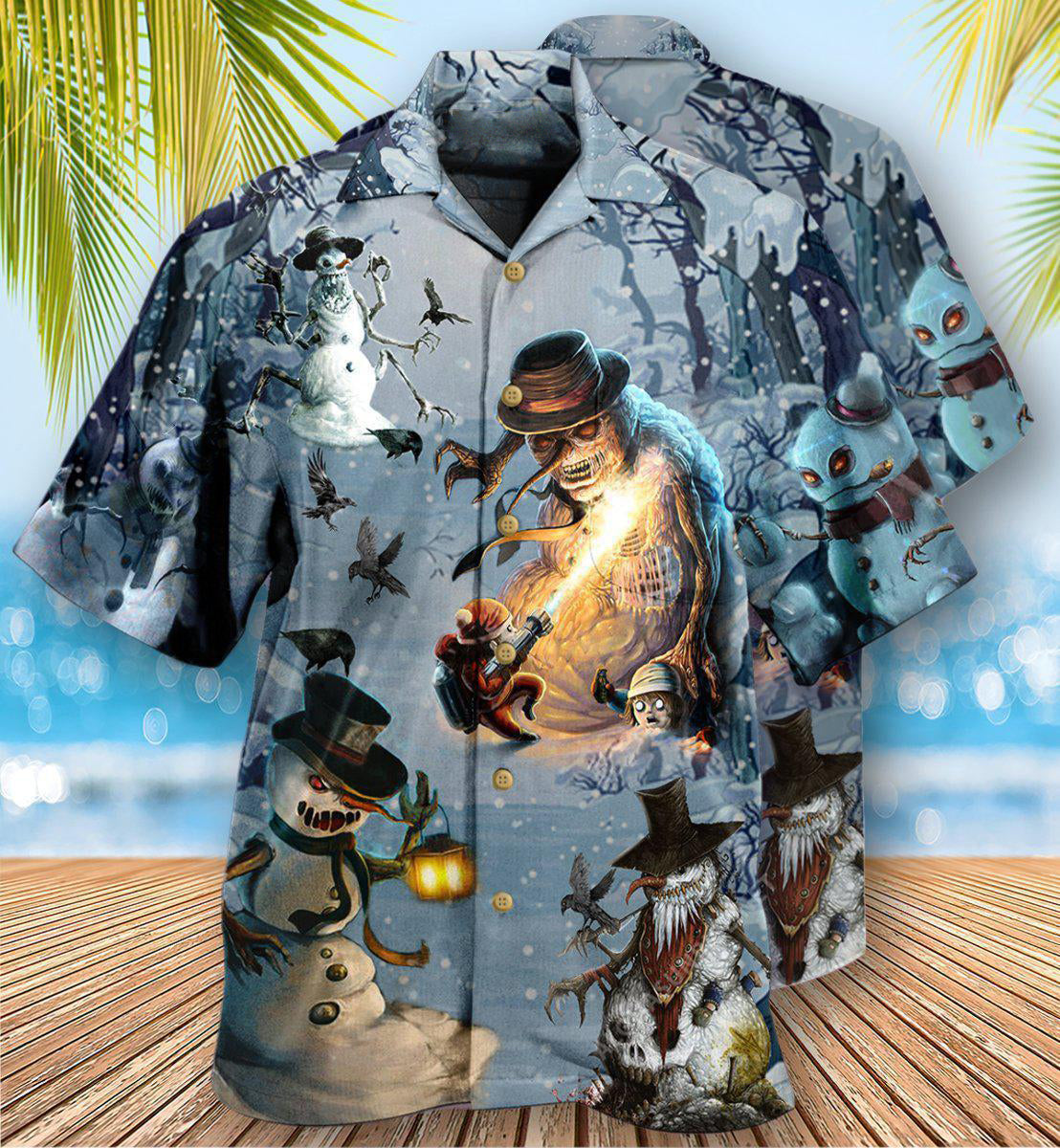 Snowman Evil Cool Style - Hawaiian Shirt 