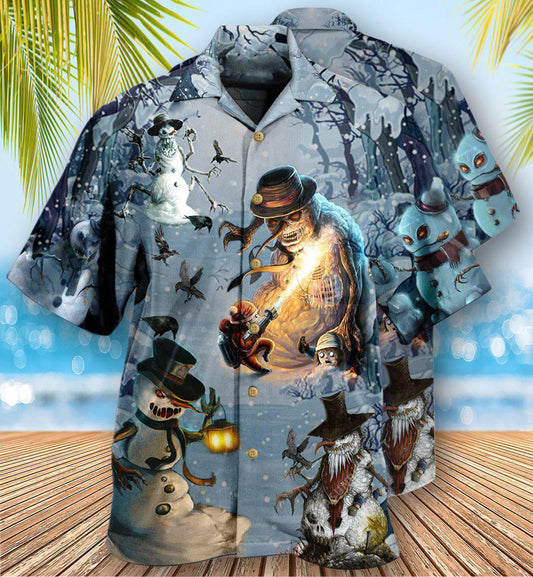 Snowman Evil Cool Style - Hawaiian Shirt 