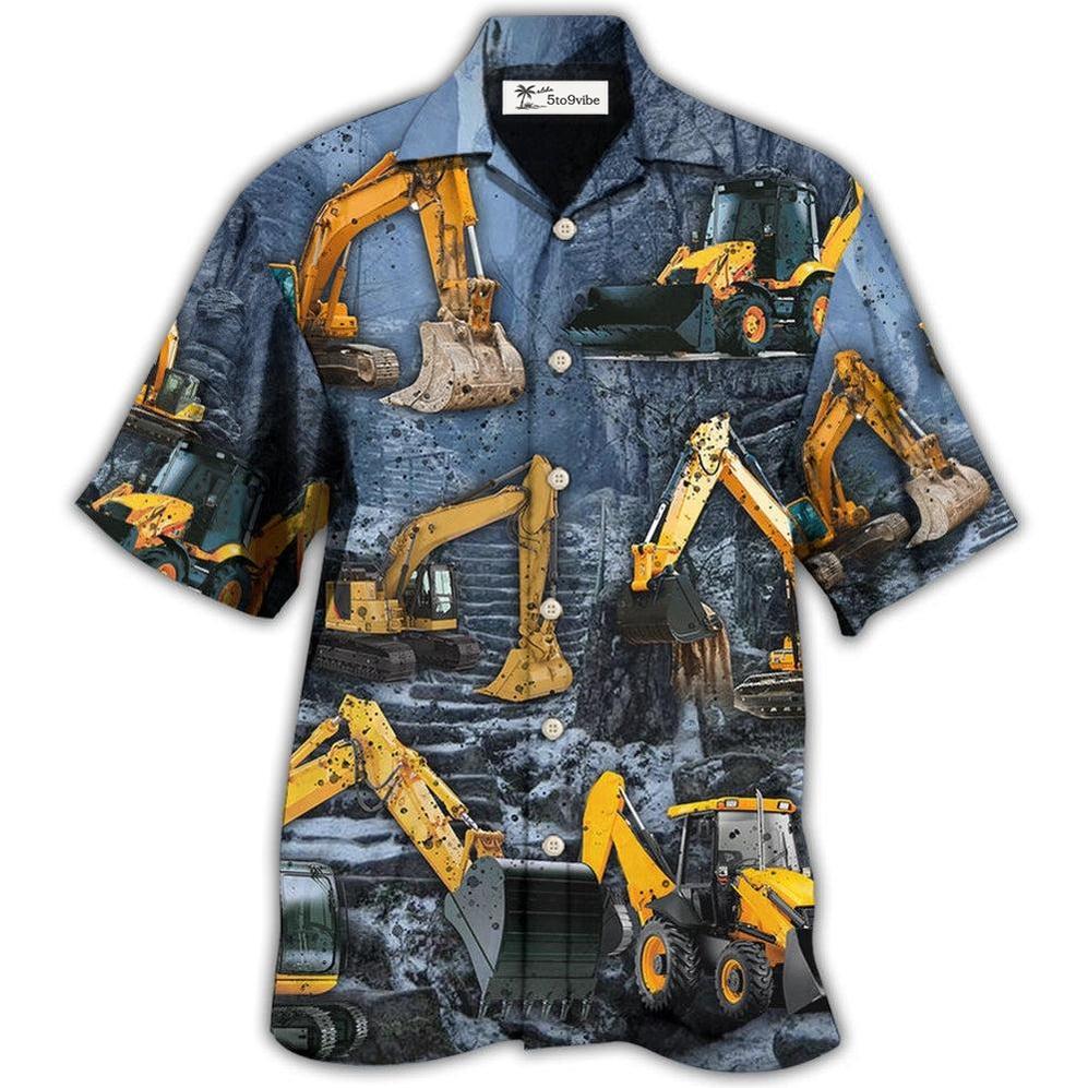 Hawaiian Shirt / Adults / S Excavator Strong Power - Hawaiian Shirt 