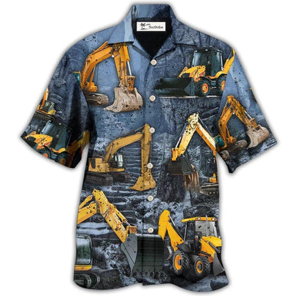 Hawaiian Shirt / Adults / S Excavator Strong Power - Hawaiian Shirt 