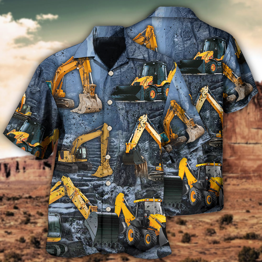 Excavator Strong Power - Hawaiian Shirt 
