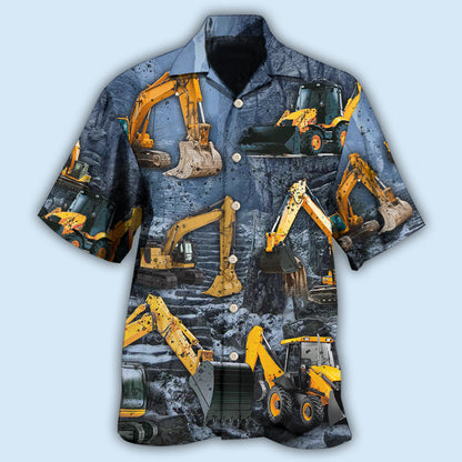 Excavator Strong Power - Hawaiian Shirt 
