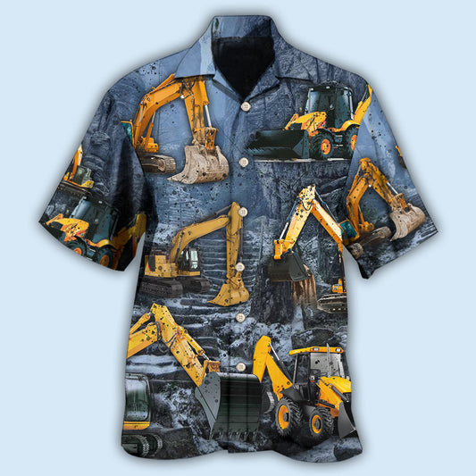 Excavator Strong Power - Hawaiian Shirt 
