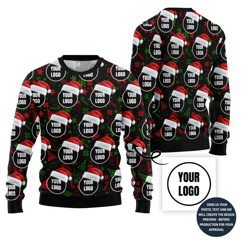 Exclusive All Over Print Custom Logo Ugly Xmas Sweater