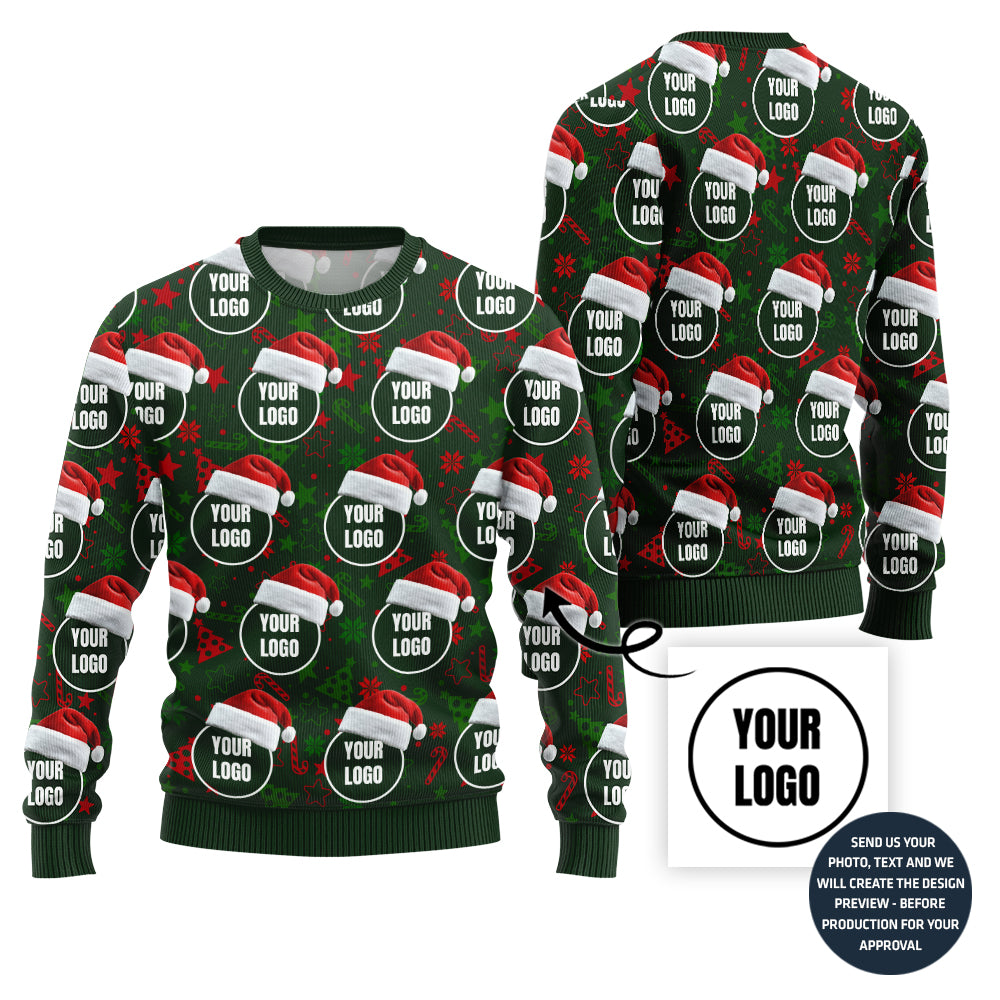 Exclusive All Over Print Custom Logo Ugly Xmas Sweater