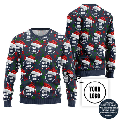Exclusive All Over Print Custom Logo Ugly Xmas Sweater