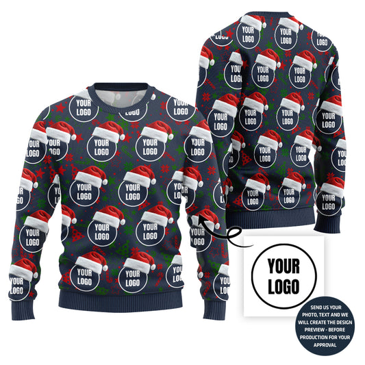 Exclusive All Over Print Custom Logo Ugly Xmas Sweater