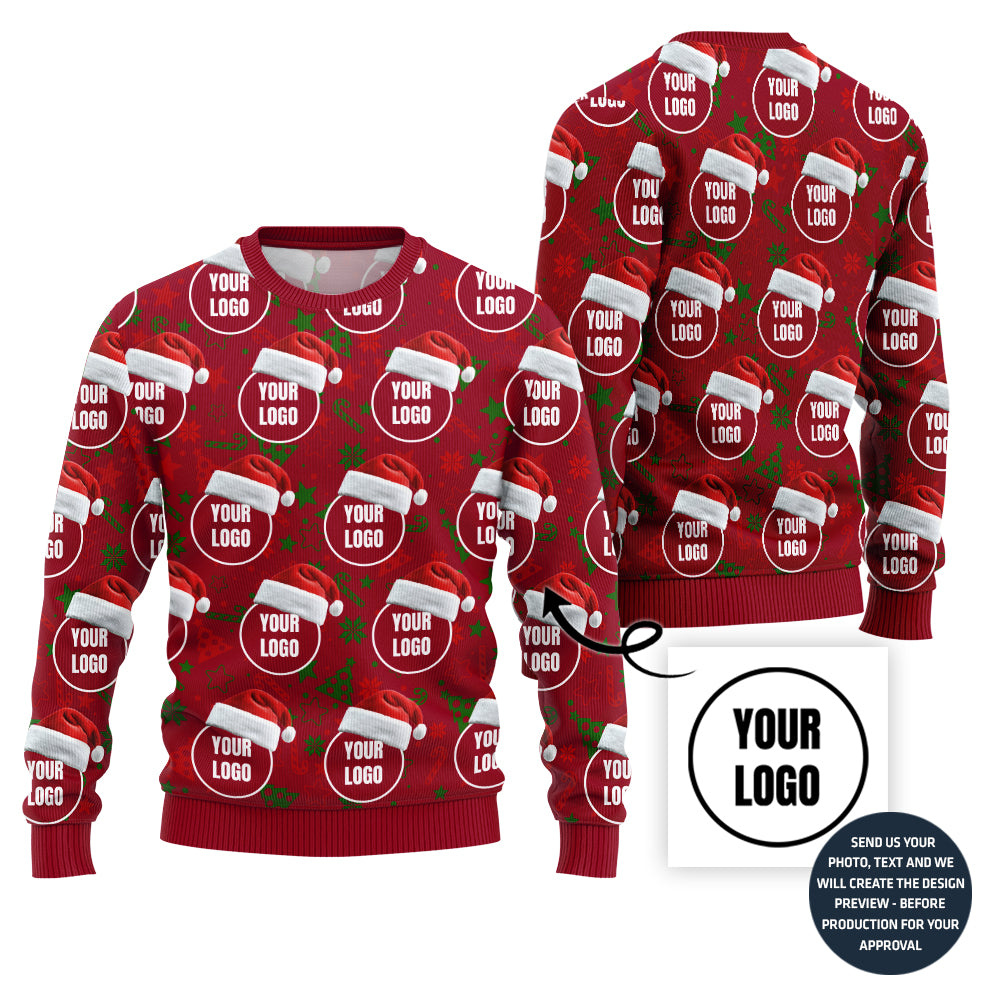 Exclusive All Over Print Custom Logo Ugly Xmas Sweater