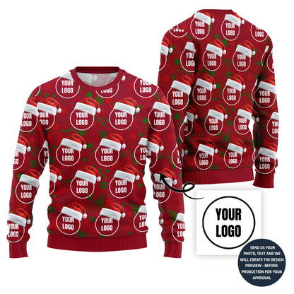 Exclusive All Over Print Custom Logo Ugly Xmas Sweater