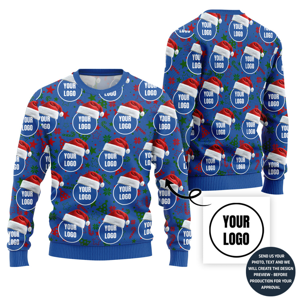 Exclusive All Over Print Custom Logo Ugly Xmas Sweater