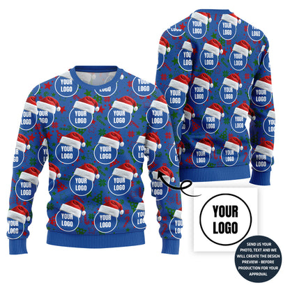Exclusive All Over Print Custom Logo Ugly Xmas Sweater