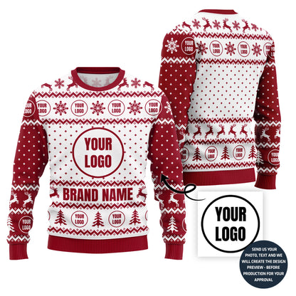 Exclusive Custom Logo Holiday Sweater For Groups