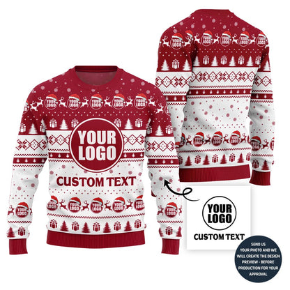 Exquisite Custom Logo Ugly Christmas Sweater For Brand