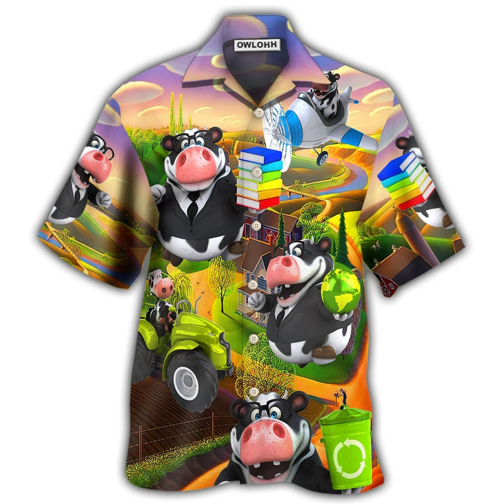 Hawaiian Shirt / Adults / S Cow Agricultural Teacher - Hawaiian Shirt 