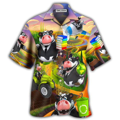 Hawaiian Shirt / Adults / S Cow Agricultural Teacher - Hawaiian Shirt 