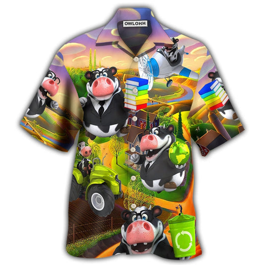 Hawaiian Shirt / Adults / S Cow Agricultural Teacher - Hawaiian Shirt 