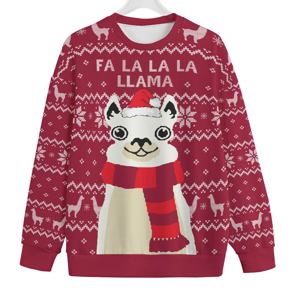 Fa La La La Llama Plus Size Christmas Sweater