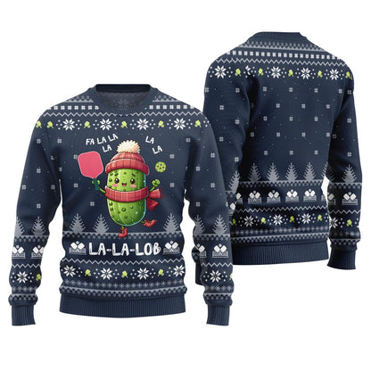 Fa La La La Lob Pickleball Ugly Xmas Sweater