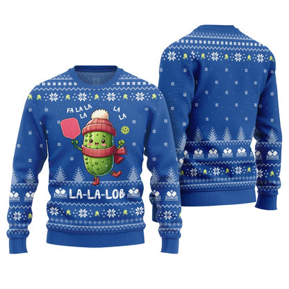 Fa La La La Lob Pickleball Ugly Xmas Sweater