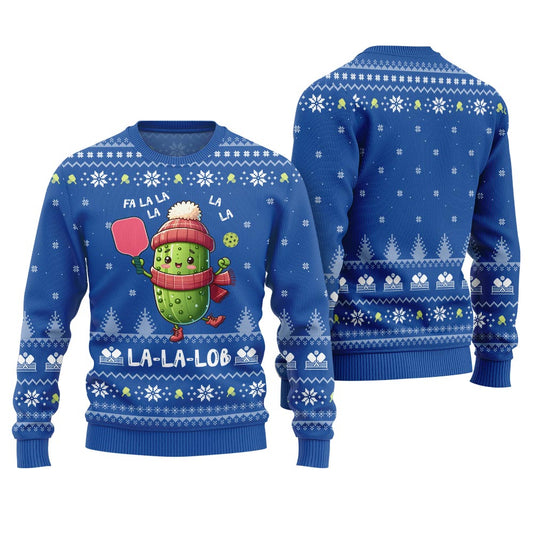 Fa La La La Lob Pickleball Ugly Xmas Sweater