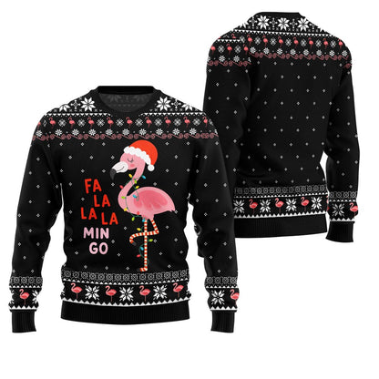 Fa La La La Mingo Flamingo Christmas Sweater