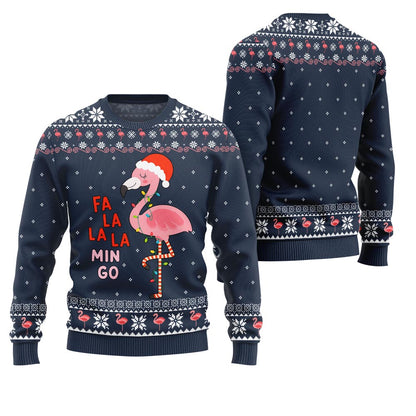 Fa La La La Mingo Flamingo Christmas Sweater