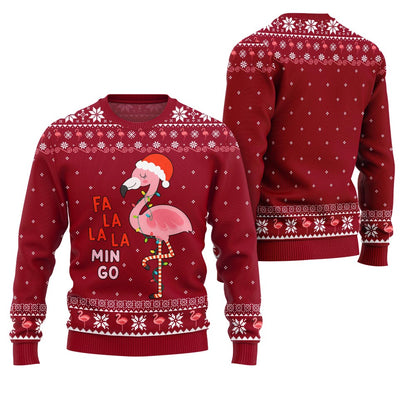 Fa La La La Mingo Flamingo Christmas Sweater