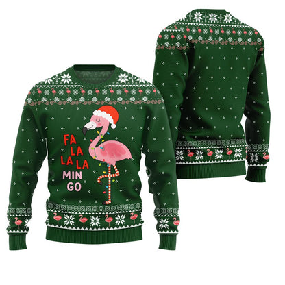 Fa La La La Mingo Flamingo Christmas Sweater