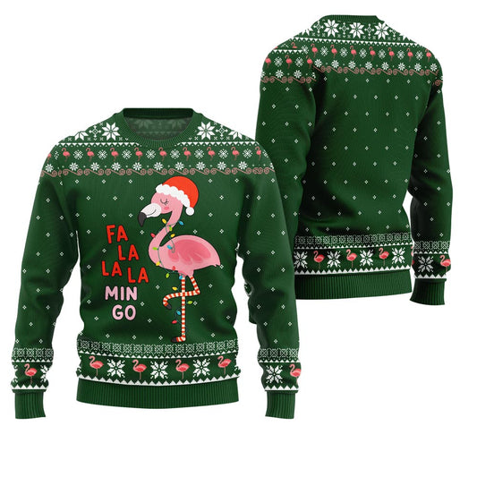 Fa La La La Mingo Flamingo Christmas Sweater