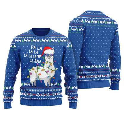 Cool Llama Ugly Christmas Sweater For Women