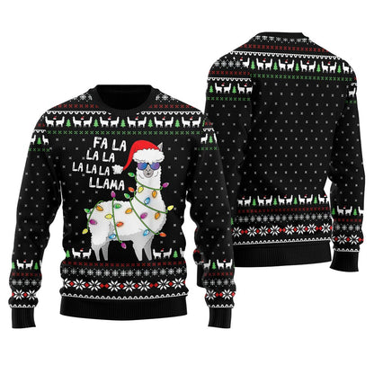 Cool Llama Ugly Christmas Sweater For Women