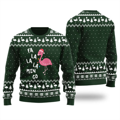 Pinky Fa La La Flamingo Men's Christmas Sweater