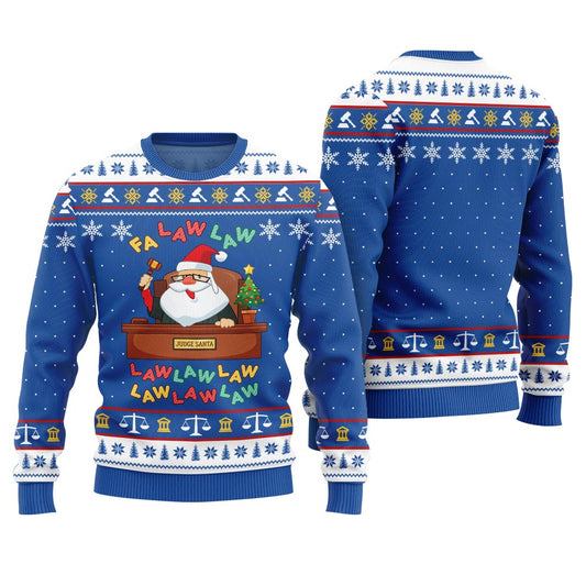 Fa Law Law Lawyer Funny Christmas Sweaters Royal