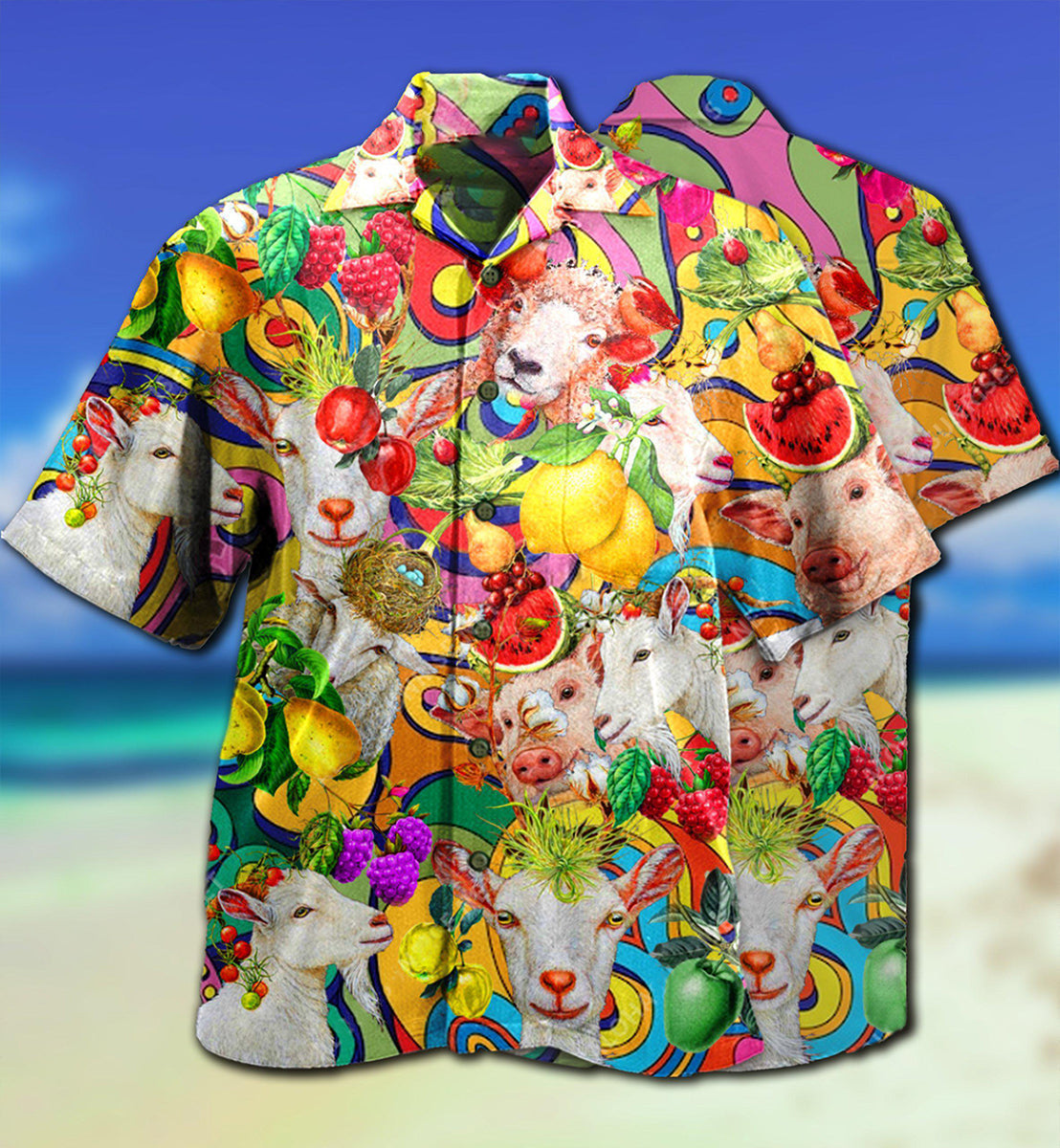 Farm Animals Awesome Family - Hawaiian Shirt 