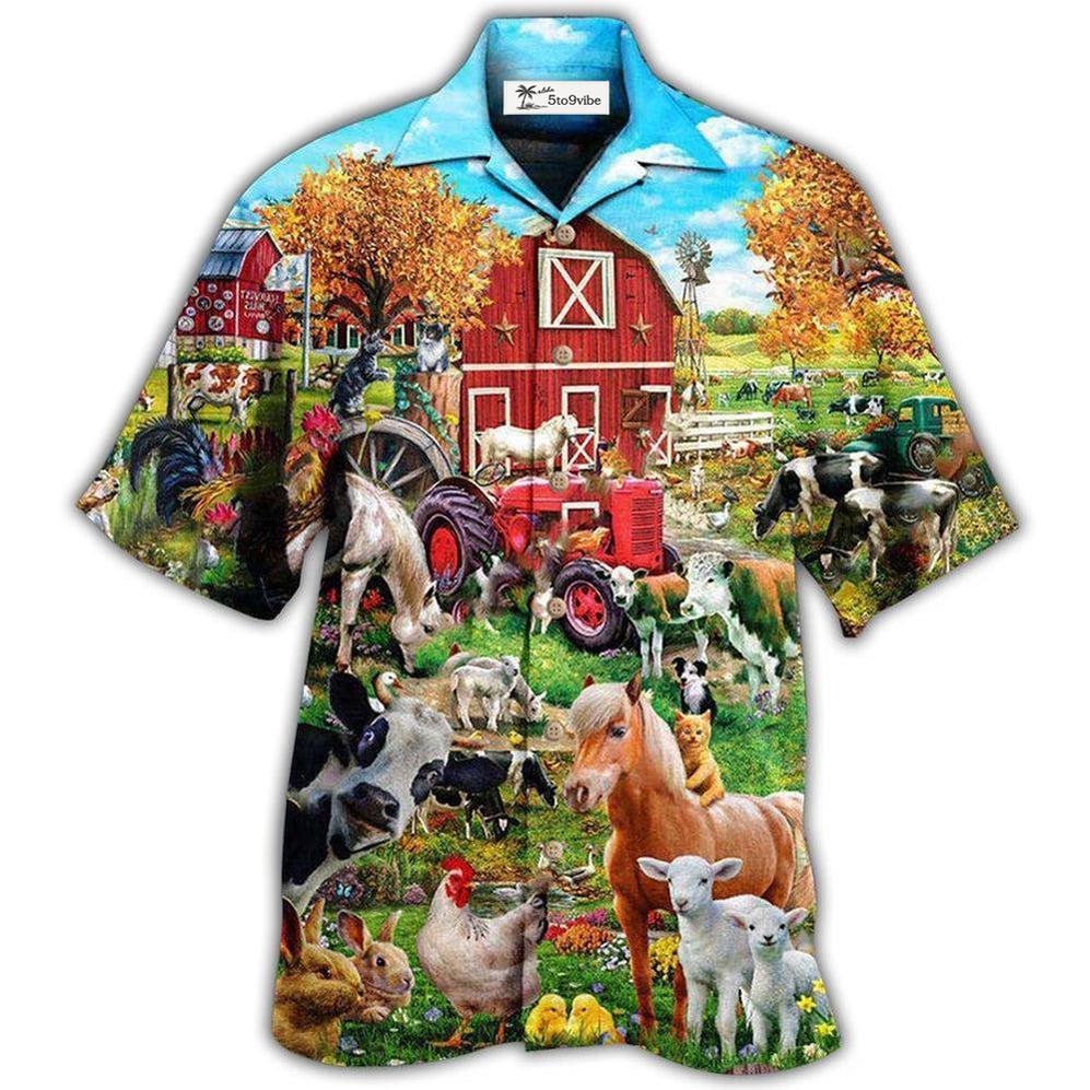 Hawaiian Shirt / Adults / S Farm Better On The Farm Cool - Hawaiian Shirt 